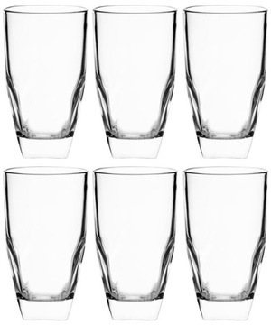 KOMPLET WYSOKICH SZKLANEK napoje Falco 6 x 440ml