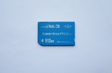 Karta pamięci MEMORY STICK PRO DUO Duo San Disk 512 MB Magic Gate