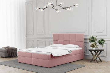 Łóżko kontynentalne 200x200 boxspring materac