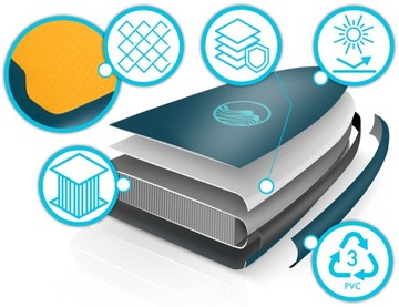 Deska SUP do pływania pompowana Paddle Reefbreak 350cm + wiosło i pompka