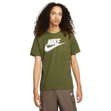 Koszulka męska Nike NSW Tee Icon Futura zielona- A