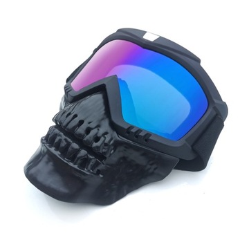Gogle z maską narciarskie snowboard UV400 do okularów - maska quad, narty