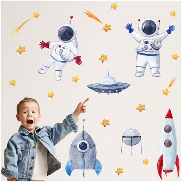 Наклейки на стену КОСМОНАВТ