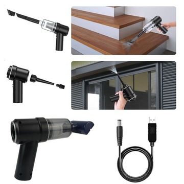 Мощный автомобильный пылесос, портативный, беспроводной, со светодиодной подсветкой
