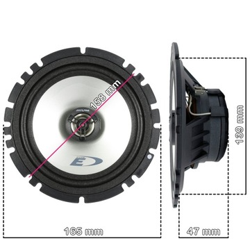 GŁOŚNIKI ALPINE Peugeot 206 207 307 Citroen C2 C3 Xsara Picasso PRZÓD TYŁ