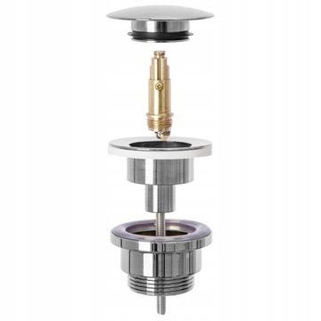 ПРОБКА CLICK-CLACK ДЛЯ УМЫВАЛЬНИКОВ БЕЗ ПЕРЕЛИВА ПРОБКА ДЛЯ УМЫВАЛЬНИКА