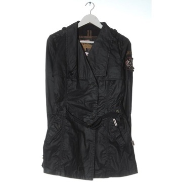 KHUJO Prochowiec Rozm. EU 38 czarny Trench Coat