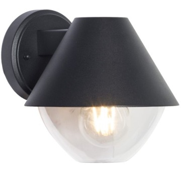 Lampa OGRODOWA Elewacyjna CZARNA LOFT 1x E27 LED