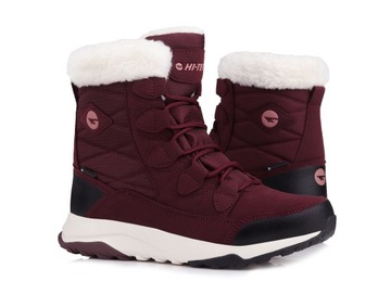 Buty zimowe damskie Hi-Tec Mestia Mid DARK ROSE Ocieplane