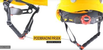 Строительная каска с очками ALPINWORKER супер качество CERVA желтый S. 53-66см