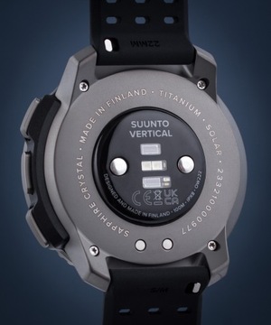 Умные часы Suunto Вертикальный титановый с солнечной батареей и GPS-приемником