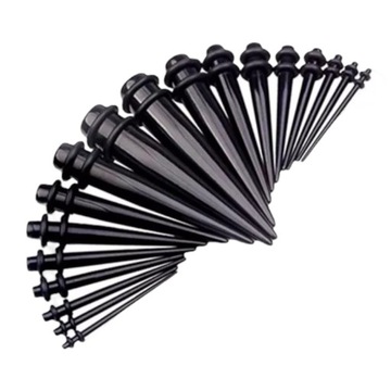 TAPER ROZPYCHACZ PIERCING ZESTAW 18 SZTUK 1,6-10mm