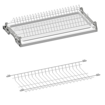 Ociekarka VARIANT 1 60 metal fluid biały 600mm dwupoziomowa, tacka