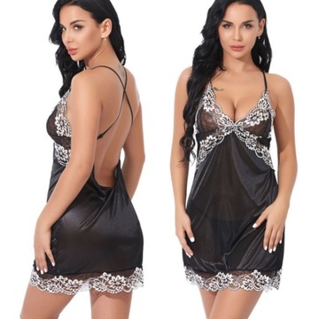 ЖЕНСКОЕ БЕЛЬЕ АТЛАСНЫЙ КОМПЛЕКТ СЕКСУАЛЬНЫЙ КРУЖЕВНОЙ НОЧЬ ХИМИЯ КОРОТКИЙ КОМПЛЕКТ
