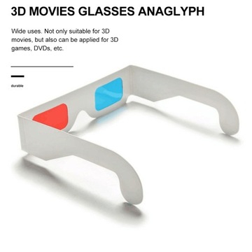 Красные очки Бумажные 3D очки Картонные 3D очки