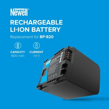 Замена аккумулятора Newell BP-820 для Canon