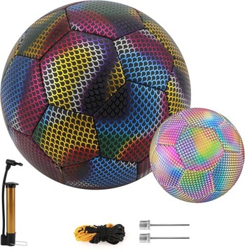 СВЕТООТРАЖАЮЩИЙ МЯЧ ДЛЯ ФУТБОЛА, СВЕТЯЩИЙСЯ В ТЕМНОТЕ, РАЗМЕР 5, ДЛЯ НОЧНЫХ ТРЕНИРОВОК