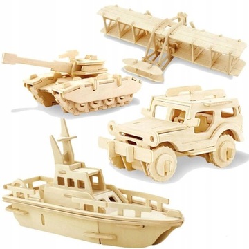 Puzzle 3D model pojazdy kreatywne montowanie