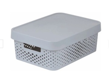 КОНТЕЙНЕР-КОРЗИНА CURVER С КРЫШКОЙ INFINITY 11 Л