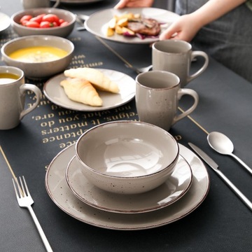 Ванчассо пузырьковый ужин сервис Boho Brown Diseware 32EL 8 человек