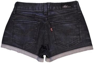 LEVI'S spodenki JEANS navy low SHORT W23 L24