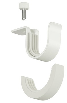 IKEA BETYDLIG Uchwyt na drążek karnisz biały