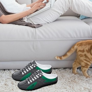 Męskie wsuwane trampki na co dzień buty sportowe mokasyny modne wygodne 42