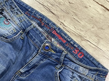 DESIGUAL Spodnie Damskie Jeans IDEAŁ 30 / W30 L32