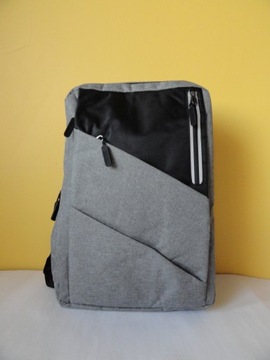 Plecak torba na laptopa 15,6 cali z USB szary