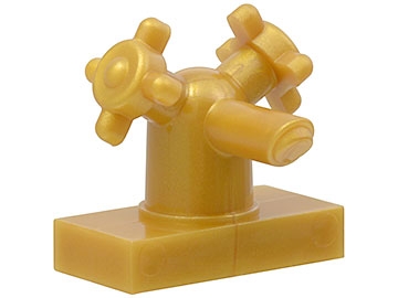LEGO 13770 Pearl Gold Tap 1 x 2 Kran