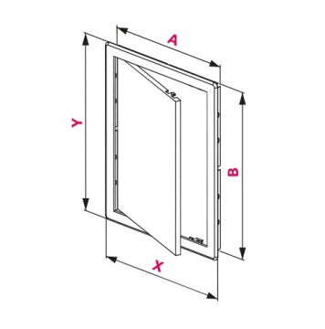 Осмотровые дверцы AWENTA DT25 150 x 250 мм