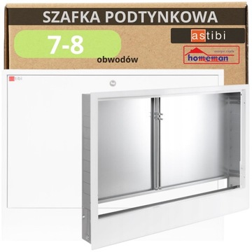 SZAFKA PODTYNKOWA DO ROZDZIELACZA 7 - 8 OBWODÓW ASTIBI