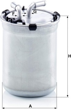 ТОПЛИВНЫЙ ФИЛЬТР MANN A1 IBIZA FABIA ROOMSTER POLO 1.4