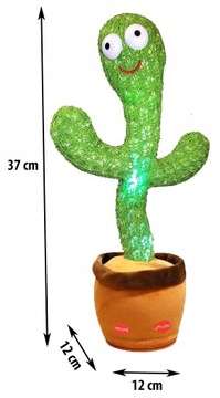 ТАНЦУЮЩИЙ КАКТУС ИНТЕРАКТИВНАЯ ПЕНИЕ ГОВОРЯЩАЯ ИГРА детская светодиодная игрушка