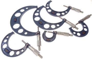 MIKROMETR MIKROMIERZ ZEWNĘTRZNY 0-150 ZESTAW 6 SZT VIS ZESTAW MIKROMETRÓW