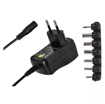 Zasilacz impulsowy 600mA 3V-12V różne końcówki