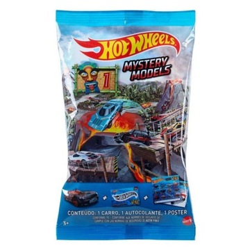 Hot Wheels AUTO MYSTERY-NALEPKA ,PLAKAT-SASZETKA