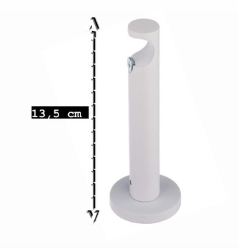 Карниз одинарный металлический, Белый Матовый, 140 см, 19 мм, Луна, разные рисунки