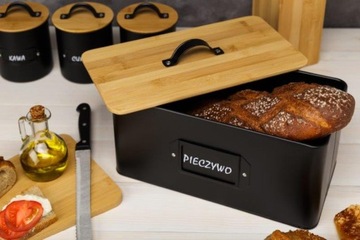 Контейнер для хлеба BARRI из черного бамбука