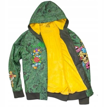 ED HARDY AUDIGIER KURTKA SKÓRZANA KAPTUR HAFT XXL