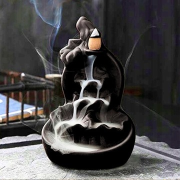 КЕРАМИЧЕСКИЙ АРОМАТИЧЕСКИЙ КАМИН ВОДОПАД БЛАГОВОНИЯ ОБРАТНЫЙ ПОТОК + МАСЛА x100 БЕСПЛАТНО