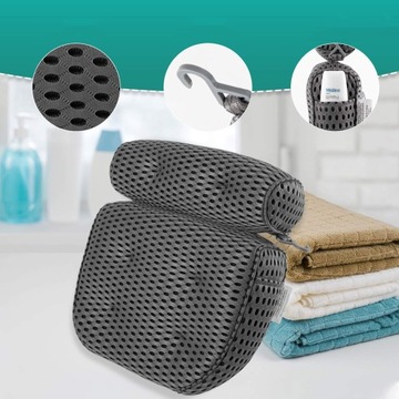 ПОДУШКА ДЛЯ ШЕИ ДЛЯ ВАННЫ, ПОДУШКА ДЛЯ ВАННЫ С 4D ВОЗДУШНОЙ СЕТКОЙ