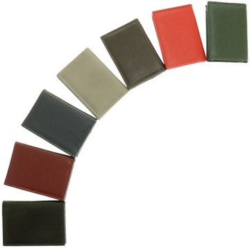 КОЖАНЫЙ ЧЕХОЛ ДЛЯ ВИЗИТНИЦ КОЖАНЫЕ ВИЗИТНИЦЫ 6 ЦВЕТОВ PL