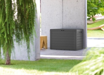 Садовый ящик Prosperplast WOODEBOX, антрацит Емкость: 190 л
