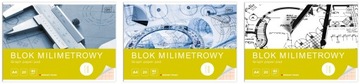 BLOK MILIMETROWY A3 20 80G Interdruk