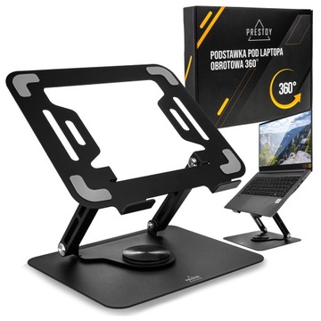 PODSTAWKA POD LAPTOPA REGULOWANA 360° STOLIK POD LAPTOPA ERGONOMICZNY