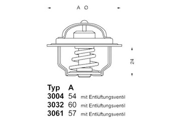 TERMOSTAT FORD ESCORT 92C WAHLER