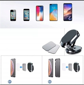 UCHWYT MAGNETYCZNY MOCNY NA TELEFON DO SAMOCHODU