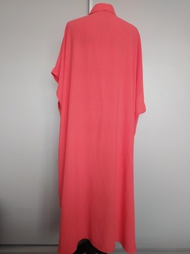 Włoska nowa koszula sukienka koszulowa plus size