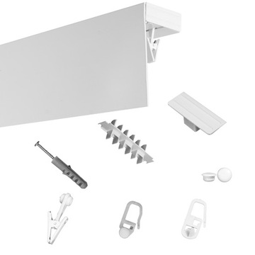 Karnisz sufitowy z Maskownicą 9cm I TOROWA 540 cm